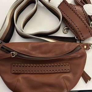 Brown Leather Crossbody Bag